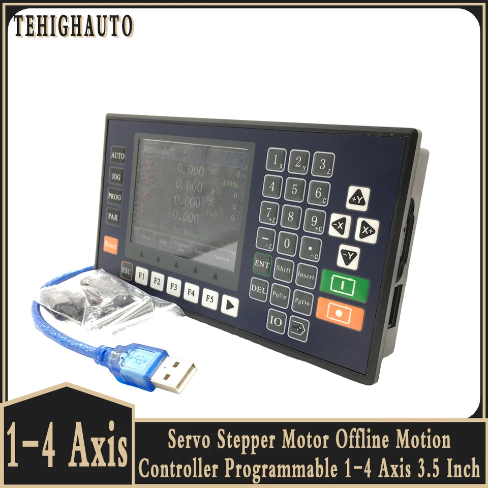 TC55 1/2/3/4 Axis Offline Motion Controller Programovateľný 3,5 palca CNC ovládača pohybu riadenia pre servo/motor