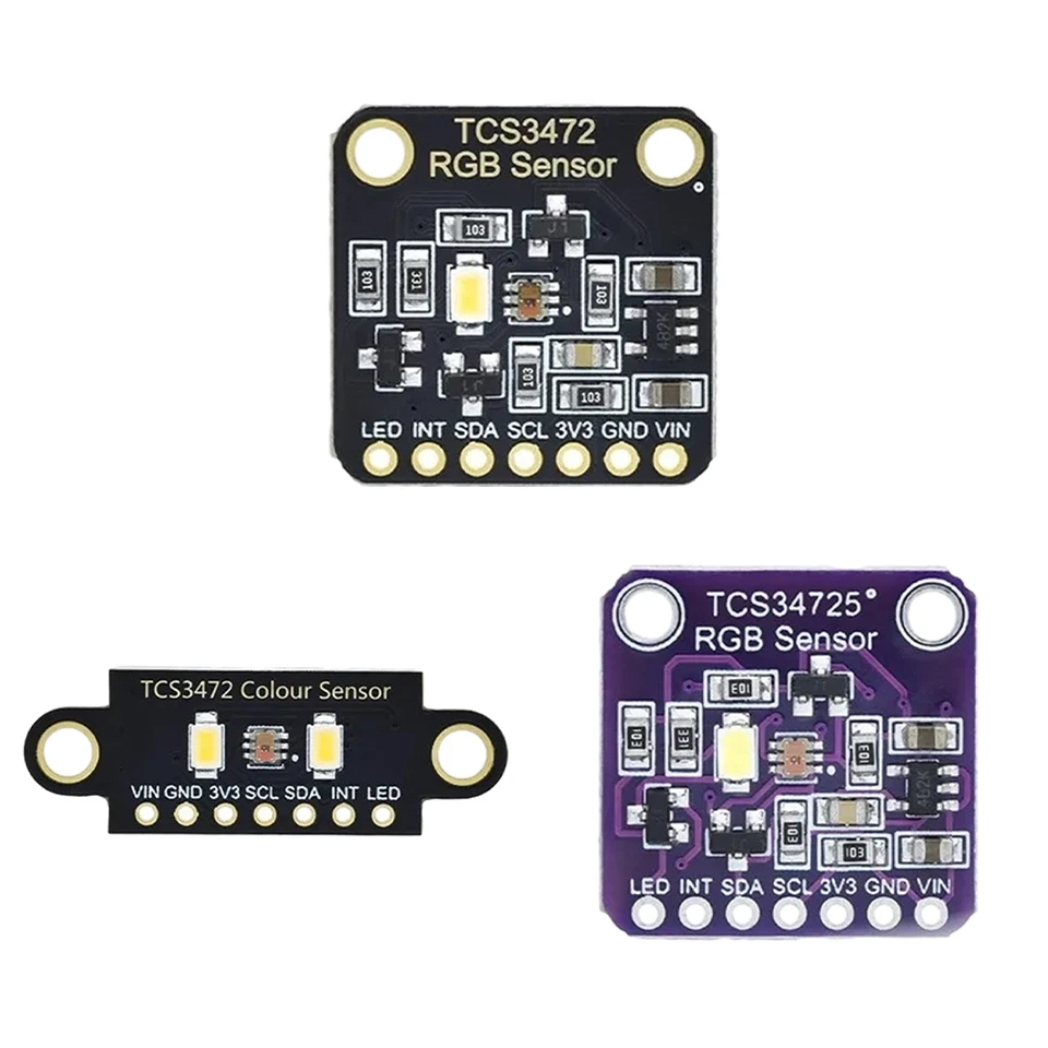 TCS34725 RGB Vývojová doska IIC RGB Modul snímača detektora farebného detektora 3,3V/5V Svetlo svetlo pre Arduino STM32