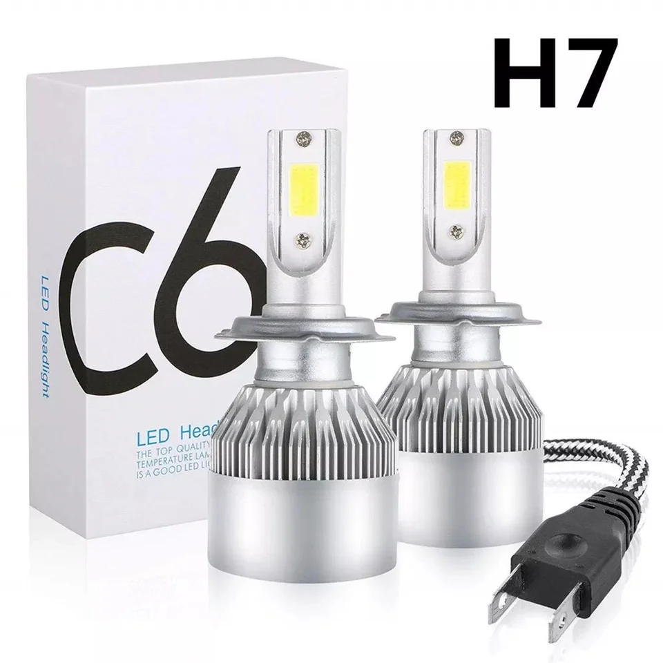 TCYATO 12000LM 55W COB CSP Chip 6000K LED svetlomety 9005 H7 H11LED
