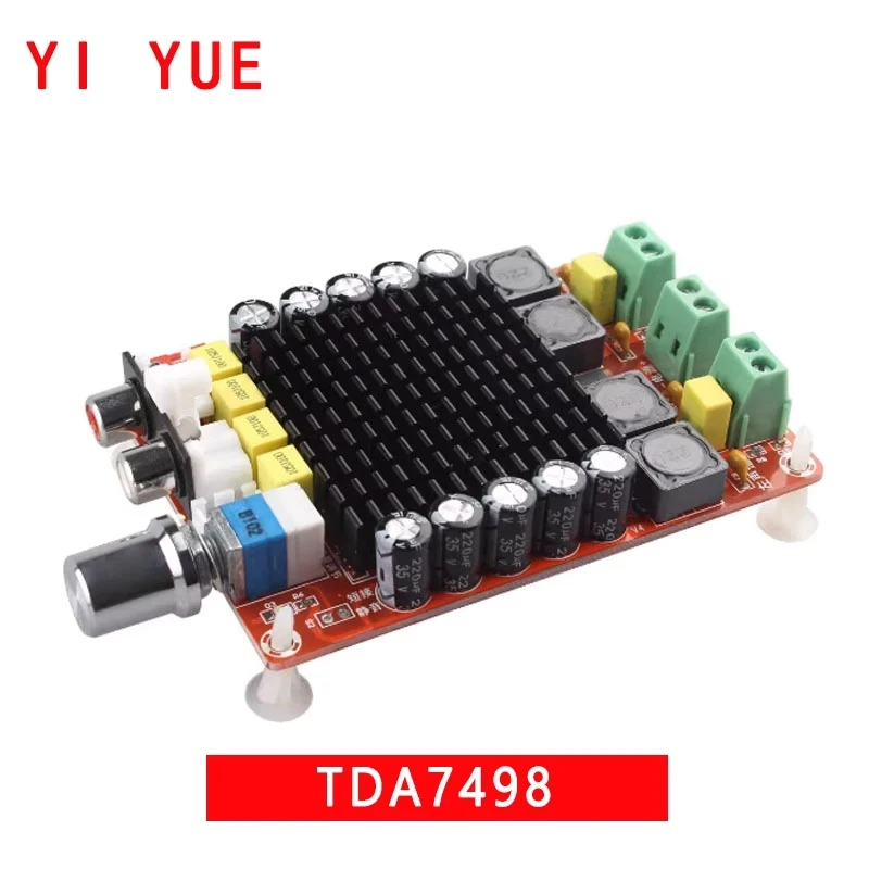 TDA7498 DIGITÁLNA DIGITÁLNA KOMPLIFIKÁLNA doska 2 * 100W Automobilový zosilňovač DC 14-34V