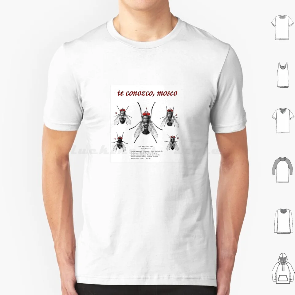 Te Conozco, Mosco (poznám vás, lietať) Tirkan Men Ženy DETS 6XL FLY DIPTERA Biológia Humor Dicho Idiom Španielska entomológia Bugs