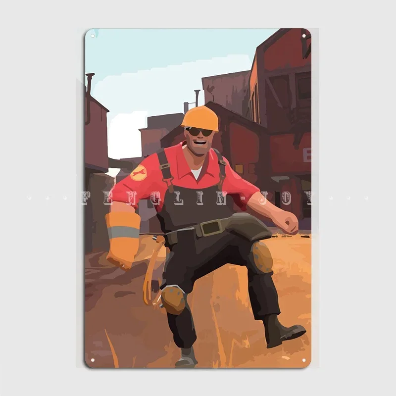 Team Fortress 2 Engineer Metal Sign Pub Pub