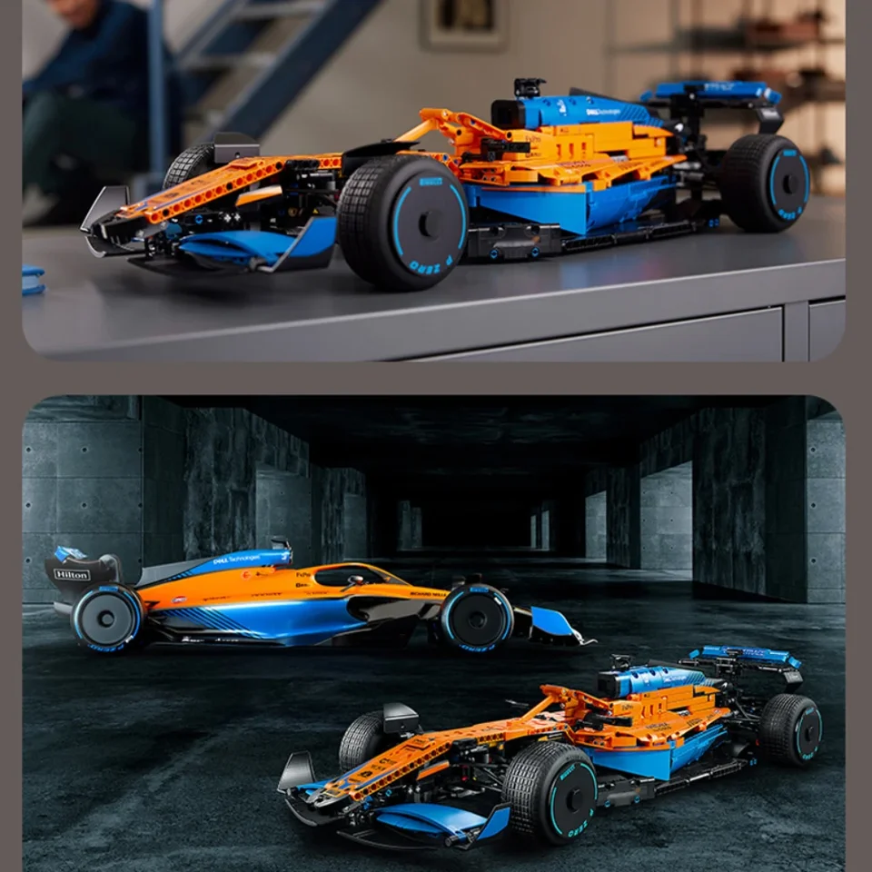Technická recepcia 1 Replika preteky diaľkové ovládanie automobilu Model budovy F1 Motor Set Set Birthday Darček nápad pre dospelých