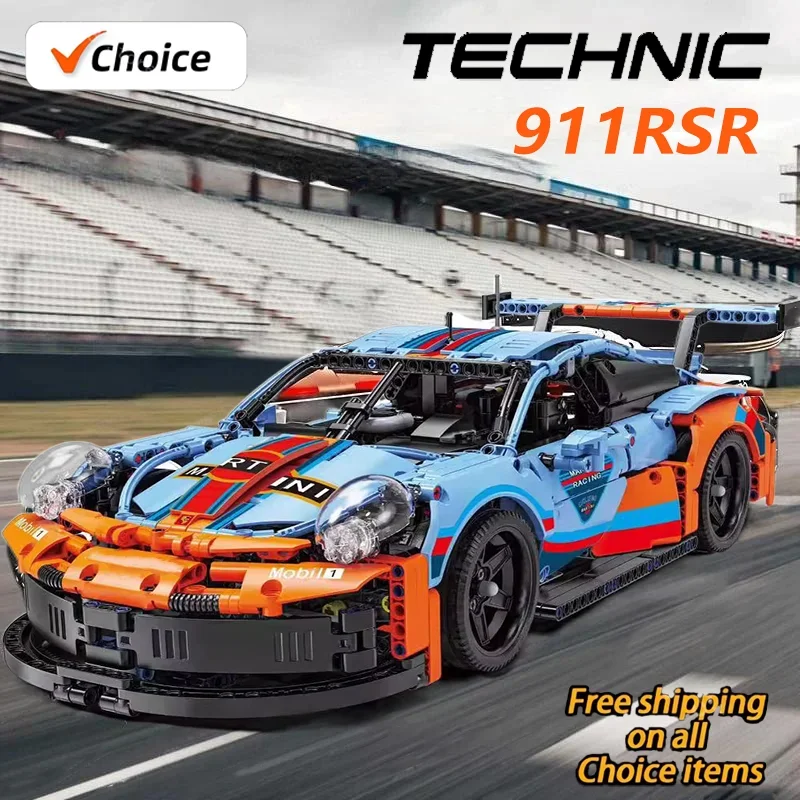 Technické MOC City Super Športové auto tehly