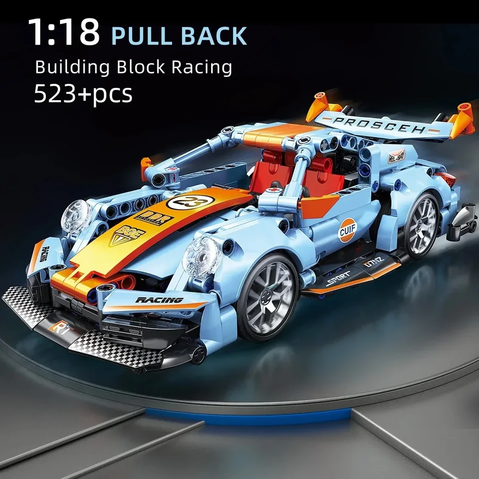 Technické super pretekárske vozidlá Model Building Blocks