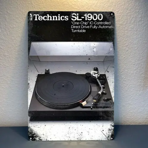 Technics SL-1900 Turntable Vintage Stereo Hi-Fi metal plagát -20x30cm cínový znak