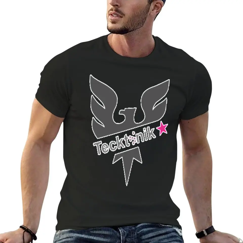 Tecktonik Dance Style Tričko letné vrcholy modré archív nadmerne veľtrhové funnys košele Graphic Tee