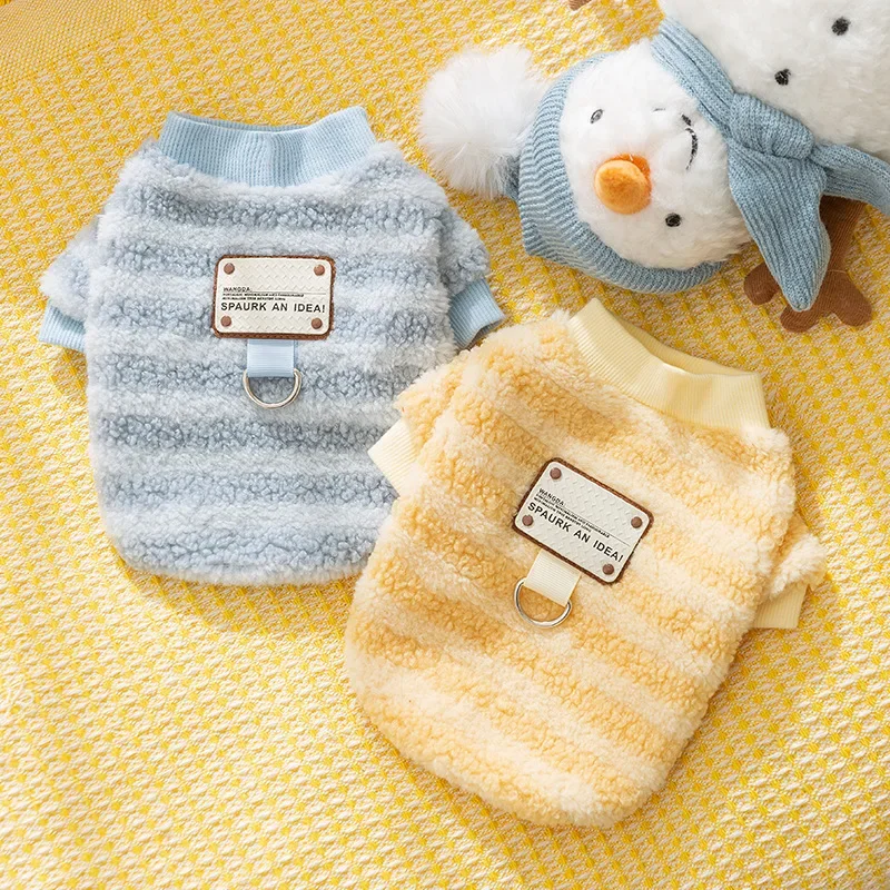 Teddy Bear Dog Teplé oblečenie fleece psie teplé svetre domáce zviera zimné kabáty šteňa šaty mäkké psie oblečenie pre malé psov kostýmy