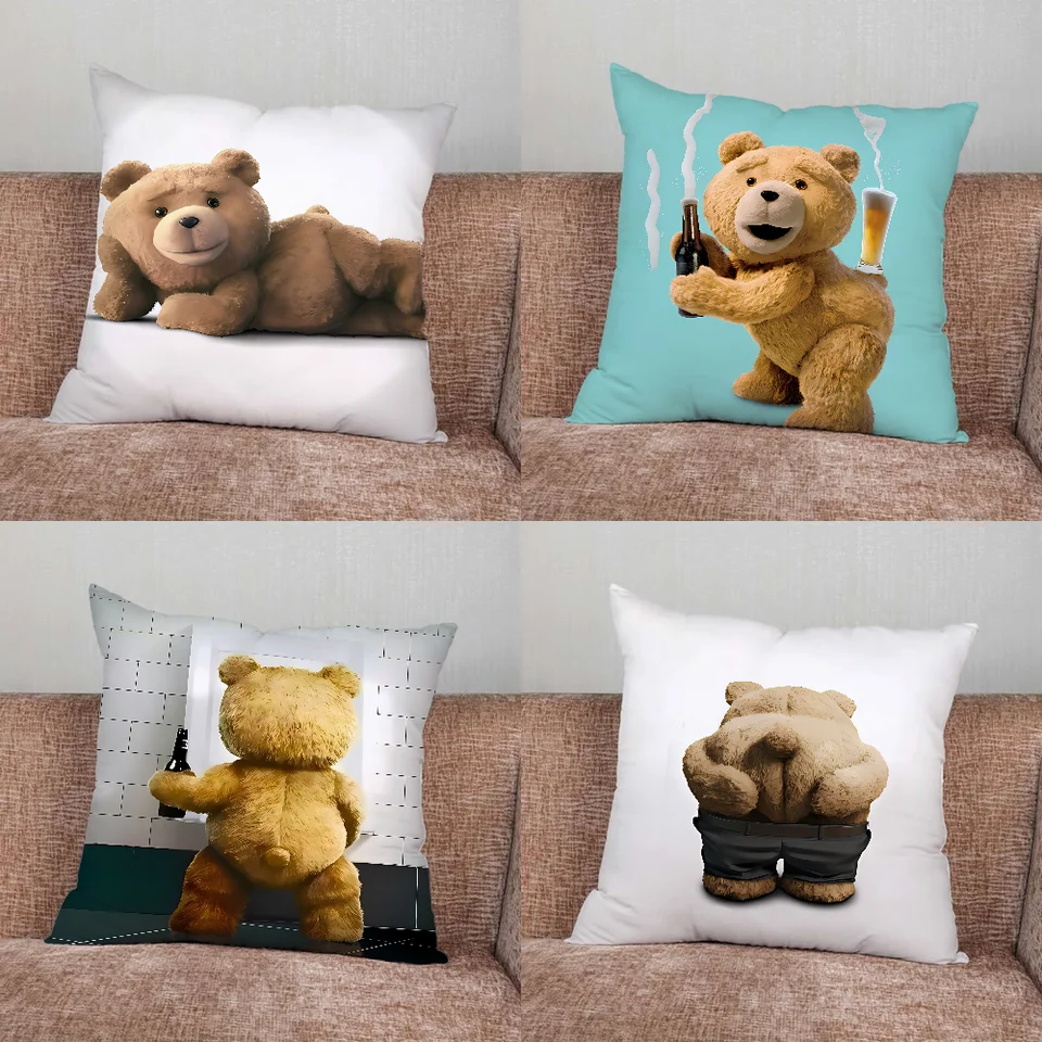 Teddy medvedí film Ted vankúš pre domácu spálňu Office dekorácie obývacia izba pohovka vankúšový kryt vankúš vhodný