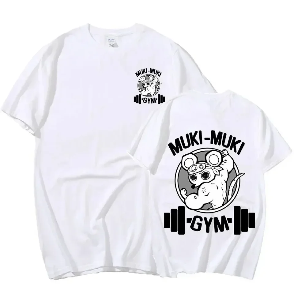 Tee Funny Ninja Gym Myš Fitness T košeľa nadmerne veľkolepá bavlna s krátkym rukávom Men Dám