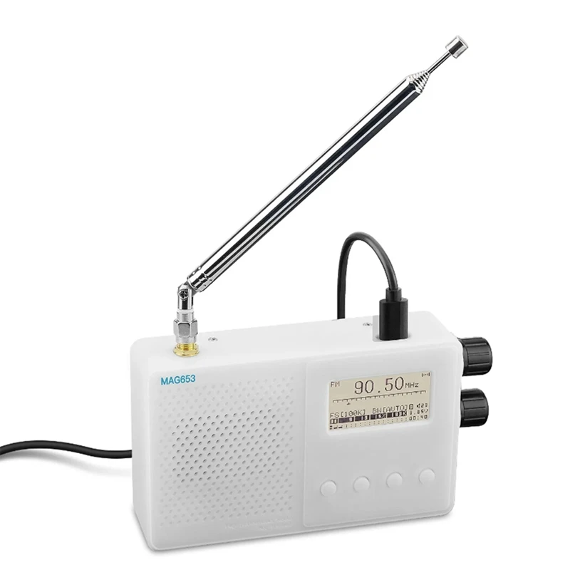 TEF6686 MINI Nabíjateľné rádio Full Band Radio FM/LW/MW/SW Radio Reguiver s 1,8 palcový