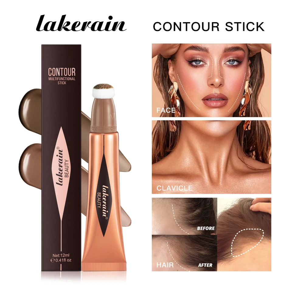 Tekuté kontúrovanie zvýrazňovacia palica matný rozjasňujúci základný náter zvýrazňovača nosa tieňové tieňové silueta Small V Blush Blush zvýraznenie