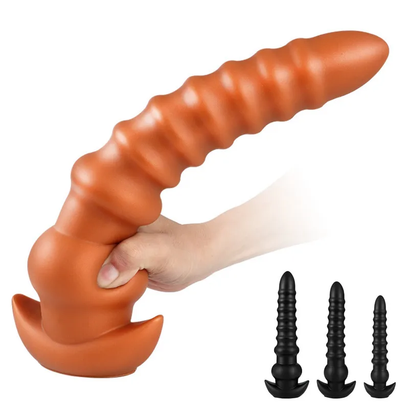 Tekutý silikón veľké dildo korálky análny dildo plutp