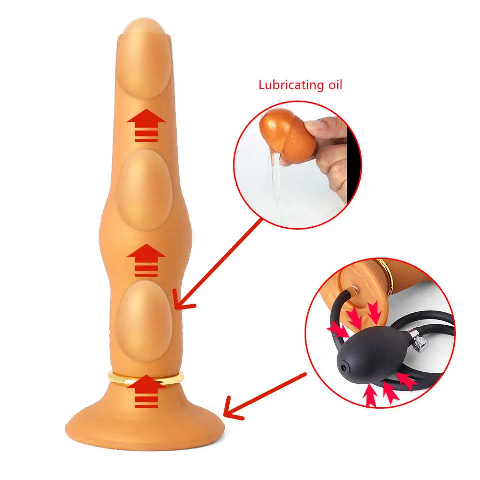 Tekutý silikónový análny plug Sex Sex Extrusion vytláčanie ovipositor sa krúti v črevnom trakte dospelých sexuálnych hračiek pre pár 2022 Nový dizajn