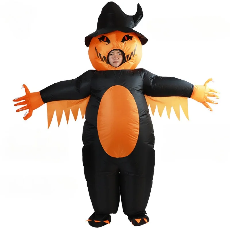 Tekvica nafukovacie šaty Halloween Party Atmosféra rekvizity chôdza vzpriamene nafukovacie šaty nafukovacie šaty