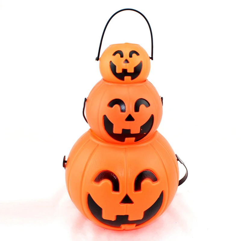 Tekvica vedierka Halloween Candy Trick alebo Treat Buchets držiteľ vedra Prail Mini Basket Halloween Gift Home Decotion Ress