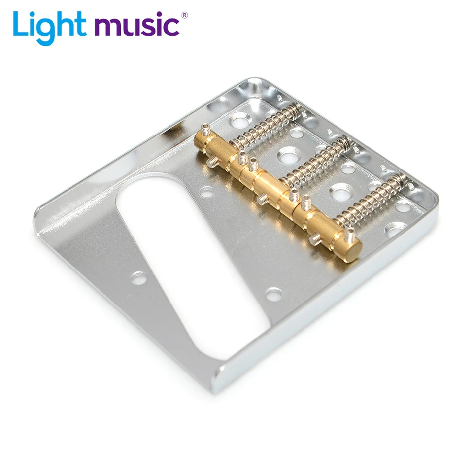 Tele Bridge Brass Saddles 3-Saddles Hexagon skrutky pre TL Telecaster Style Guitar Electric Guitar Bridg