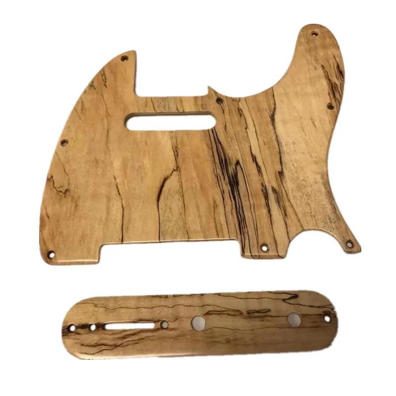 Telecaster Guitar Pickguard Ručne vyrobený spalted Maple Tele Pickguard set