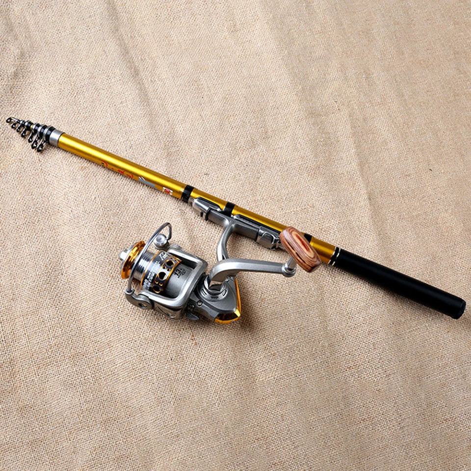 Teleskopická mini rybárska tyč na vonkajšie cestovanie Pesca Pole Fishing Tackles Tools
