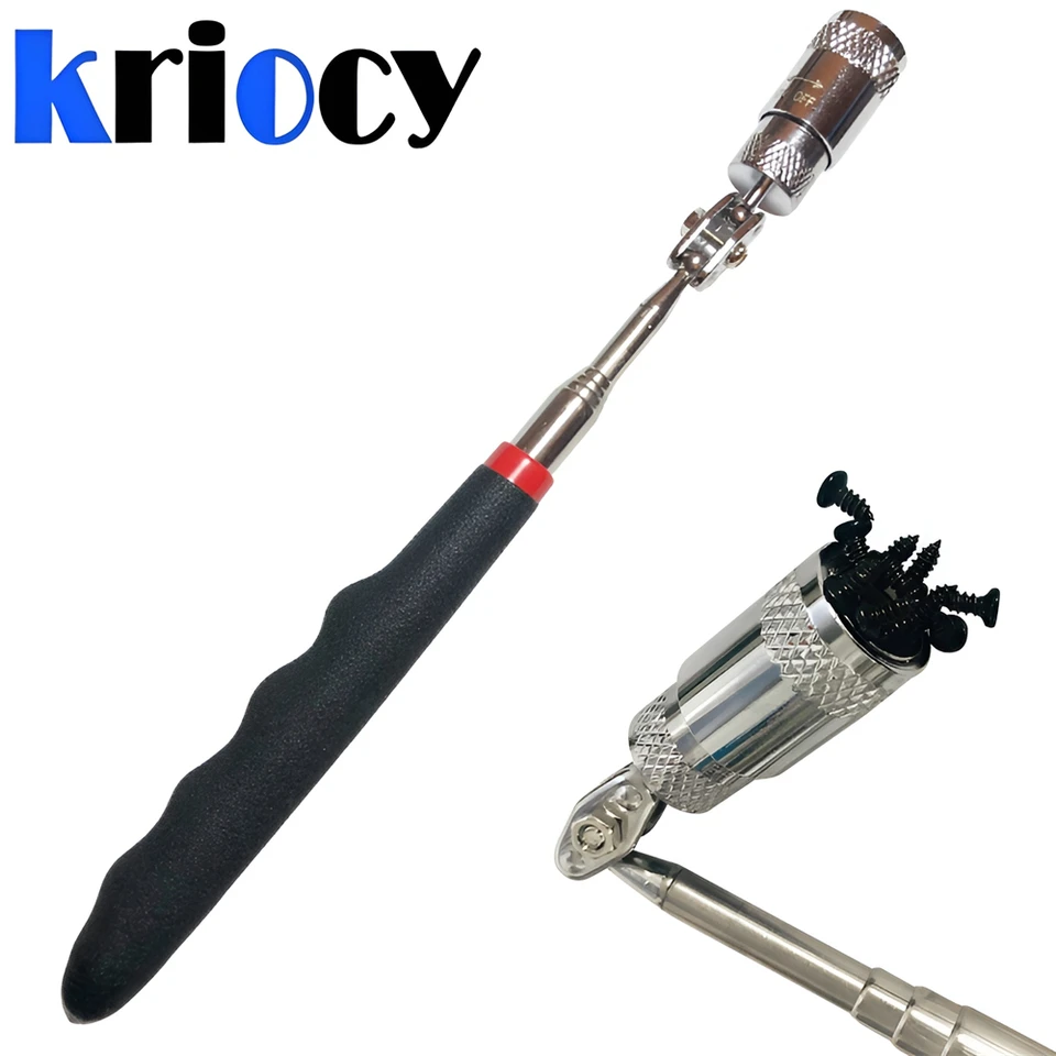 Teleskopické nastaviteľné nástroje magnetického vyzdvihnutia Magnetický teleskopický magnet Grip Long Pen Teleskopický magnet tyčinky s LED svetlom