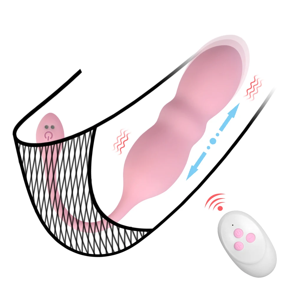 Teleskopické vibračné vaječné diaľkové ovládanie sexuálne hračky pre ženy g Spot vaginálny masážny skok vajíčok vajíčkovacie nohavičky vibrátor