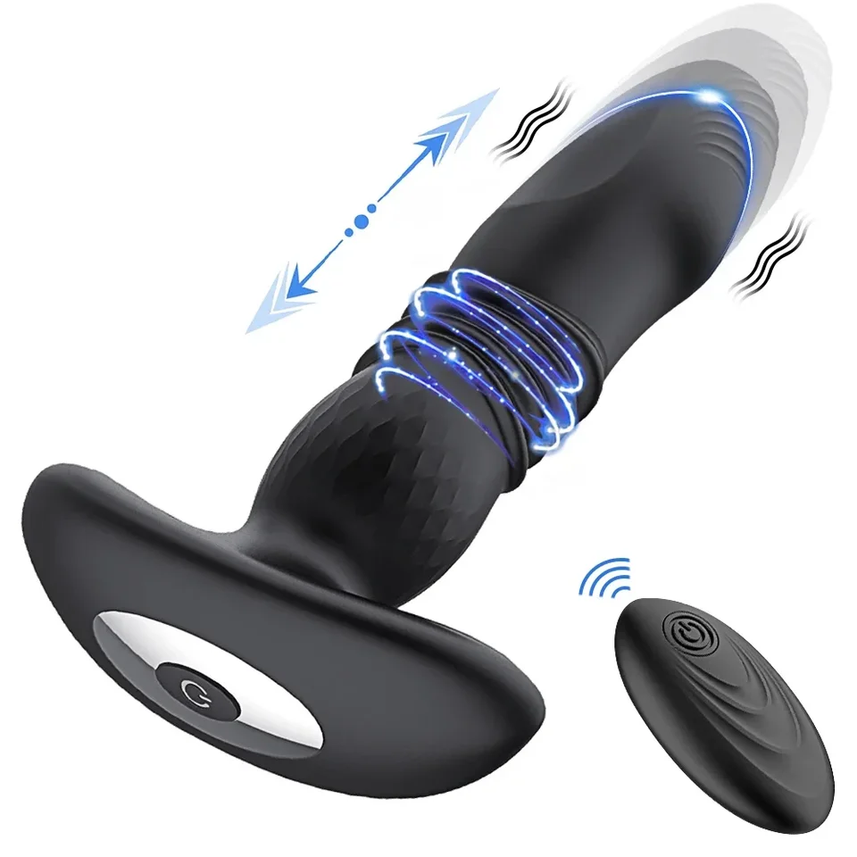 Teleskopické vibračné zadky Anal Anal App Vibrator Ass Anal dildo prostata masážna masáž