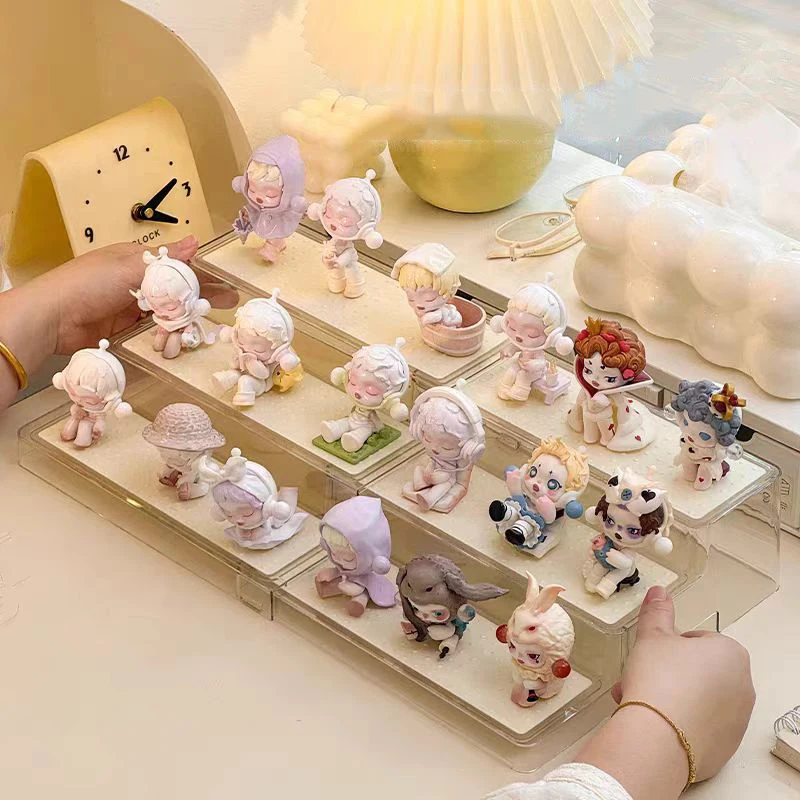 Teleskopický stúpací rebrík, Funko popové police, akrylový stúpač, stojan na výzdobu pre dekoráciu, organizátor parfumov, 3 úrovne