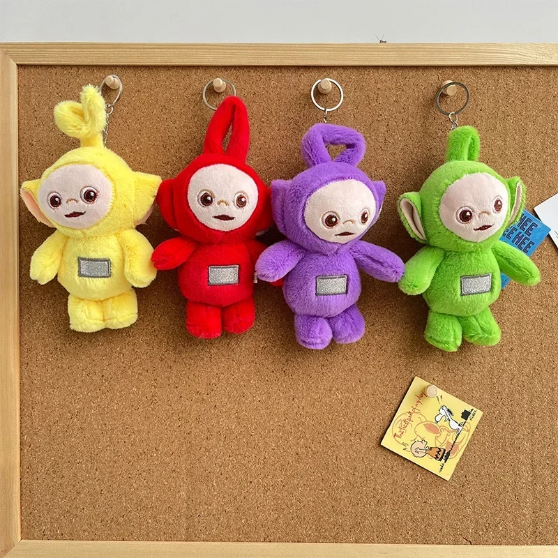 Teletubbies Cartoon Doll Plush Key Chain Hray Usadenie handra Doll Doll Catcher Roztomilé dekorácie bábiky Dievča