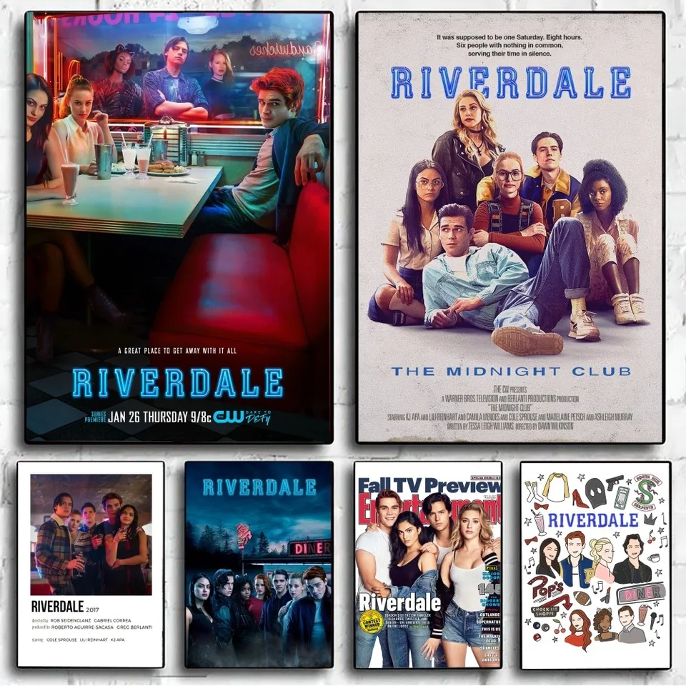 Televízna dráma R-Riverdale Plagát Žiadny zarámovaný plagát Kraft Club Bar Paper Vintage plagát nástenná maľba maľba spálne Študijné nálepky