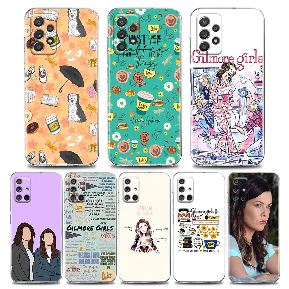 Televízna relácia Gilmore Girls Clear Case pre Samsung Galaxy A55 A35 A06 A15 A52 5G A53 A72 A53 A51 A33 A32 A32 A41 A22 A23 Soft Cover Telefón