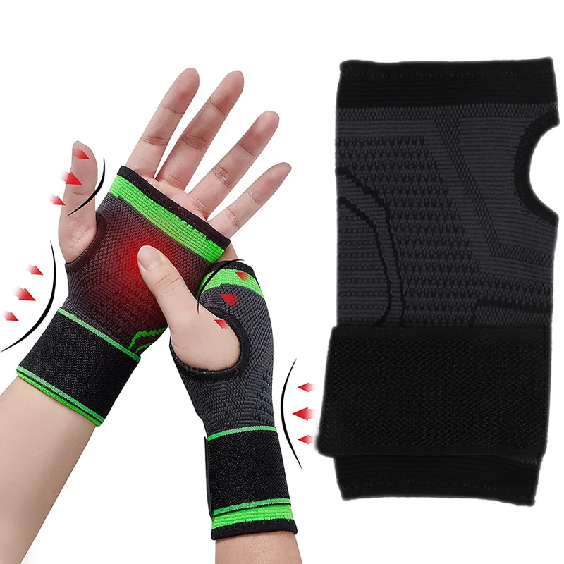 Telocvičňa športového náramkového náramku ochranca na zákrutu Palm Guard Support Nastaviteľné rukavice na zápästie.