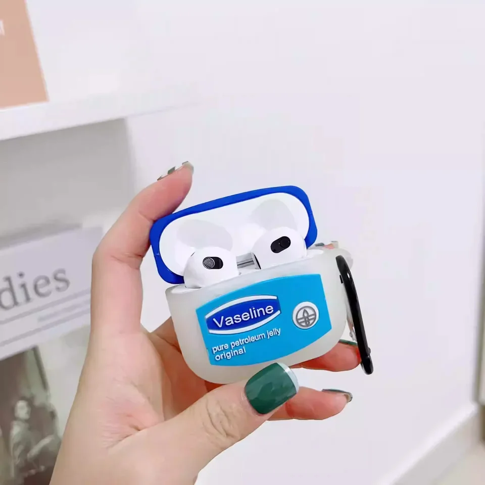 Telové mlieko pre AirPods 4 3 2 1 puzdro na slúchadlá pre AirPods Pro va vaseline karikatúra kryt slúchadiel chrániť bezdrôtový kryt náhlavnej súpravy