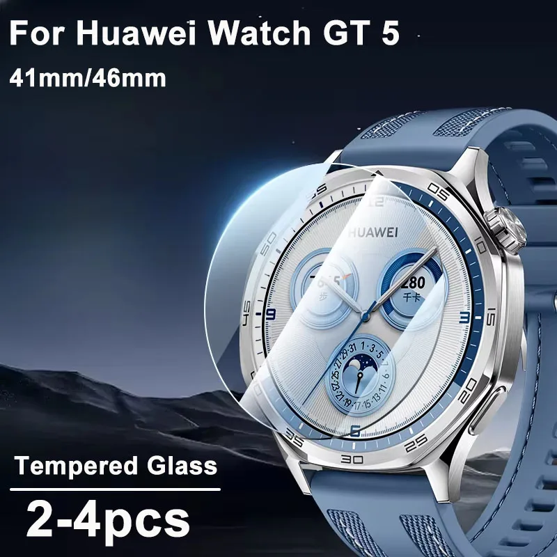 Temperované sklo 2-4ks pre Huawei Watch GT 5 46 mm chránič obrazovky pre Huawei Watch GT 5 41mm Watch Film Clear HD Ochranný film