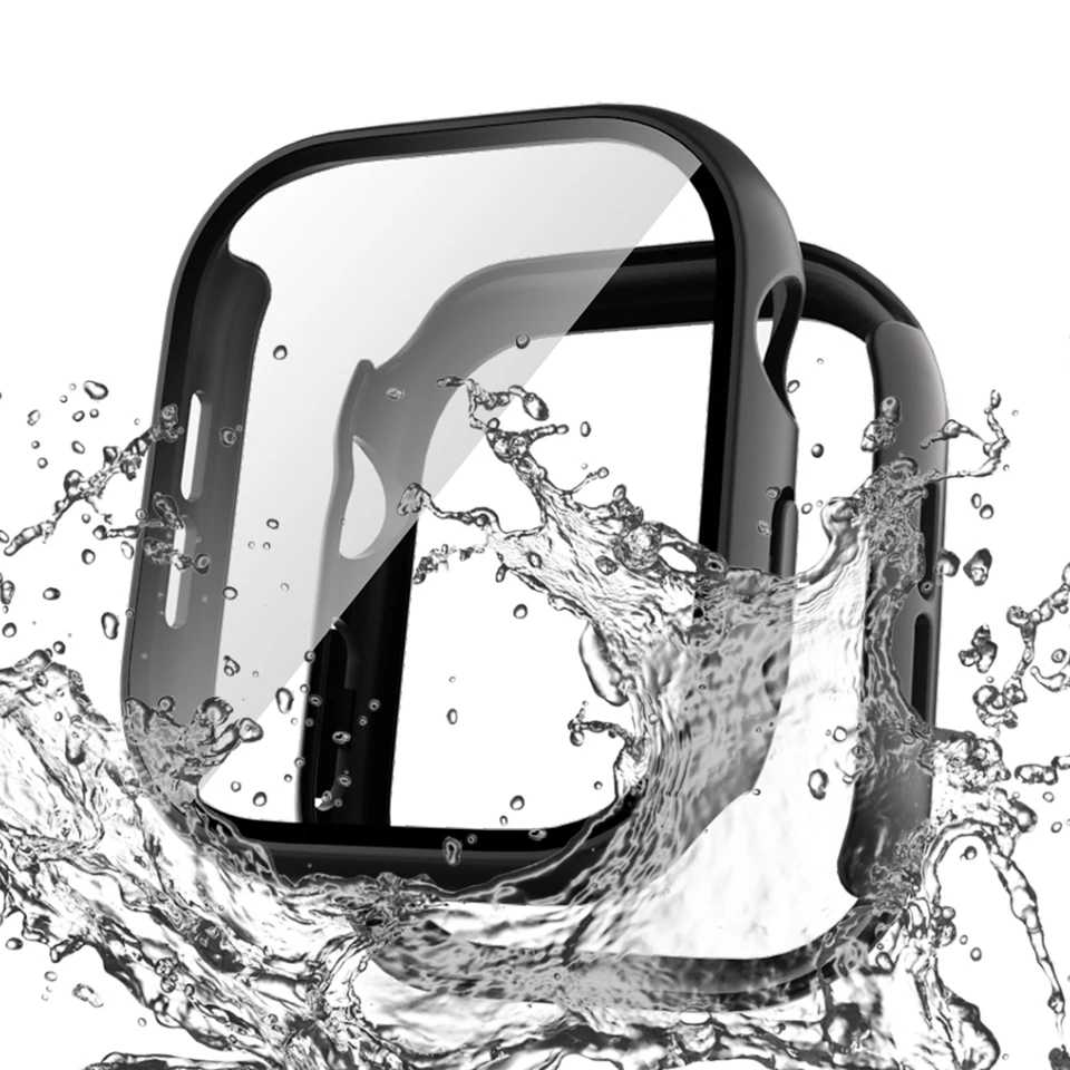 Temperované sklo+kryt pre Apple Watch 42 mm 46 mm 45 mm 41 mm 44 mm 40 mm chránič obrazovky Apple Case Series 10 9 3 4 5 6 SE 7 8