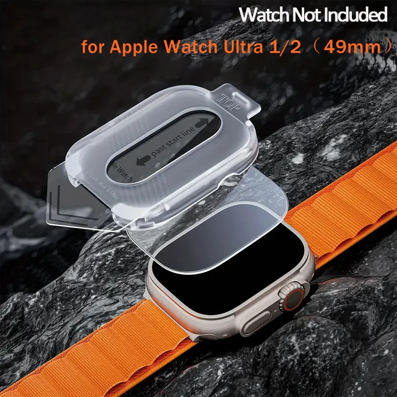 Temperované sklo pre Apple Watch Ultra 1 / Ultra2 49 mm chránič obrazovky ľahko držať vysoko kvalitné ochranné sklo Iwatch Ultra