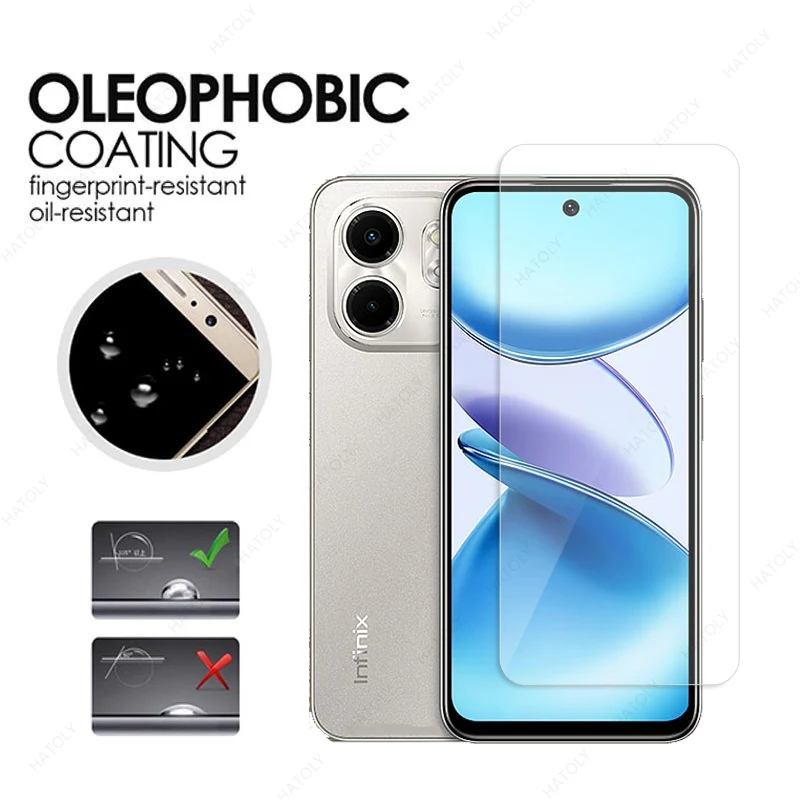 Temperované sklo pre Infinix SMART 9 4G Chránič obrazovky pre Infinix SMART 9 4G HD Clear ORFECTION FILM FOMERATION Protector