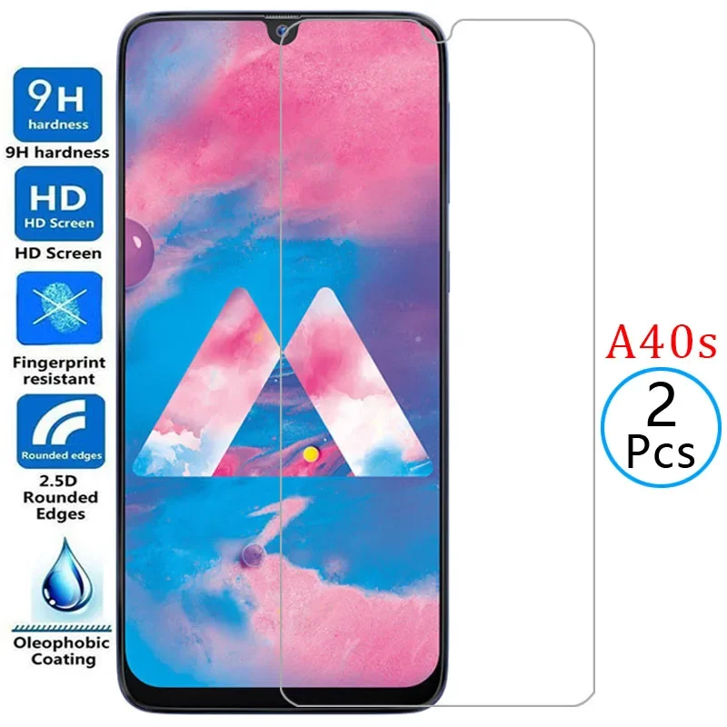 Temperované sklo pre ochrancu ochrannej sklenenej obrazovky Samsung A40S na galaxii film 40S A40 s Samsun Samsumg Sansung Samsunga40S