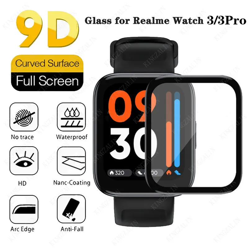 Temperované sklo pre Realme Watch 3 3 Pro Smart Watch Full Cover Chránite ochranné sklo pre Realme Watch 3 Pro Glass