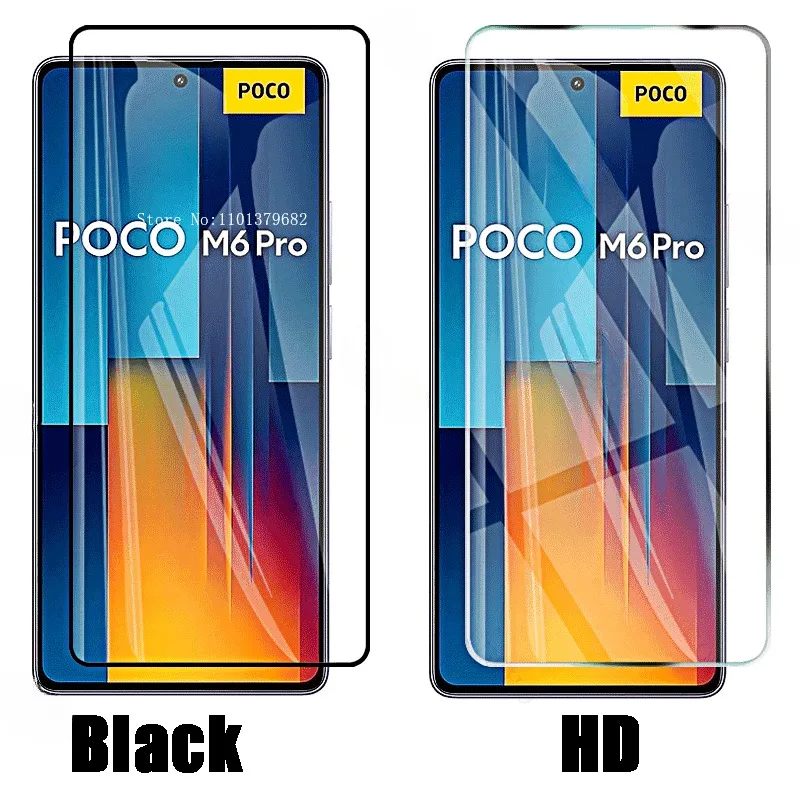 Temperované sklo pre Xiaomi POCO M6 PRO 4G POCOPHONOV POCO M 6 M6PRO X6 X5 X4 X3 M5 M4 M3 F5 PRO 5G F4 M5S