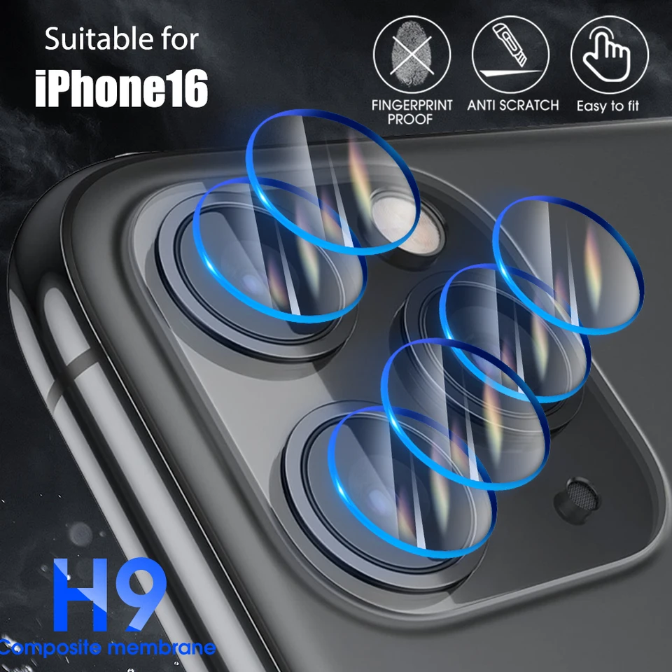 Temperované sklo šošovky zadnej kamery pre iPhone 16 Pro Max 16Plus Zadný Len HD Clear Protector Film Cover pre iPhone 16 príslušenstvo