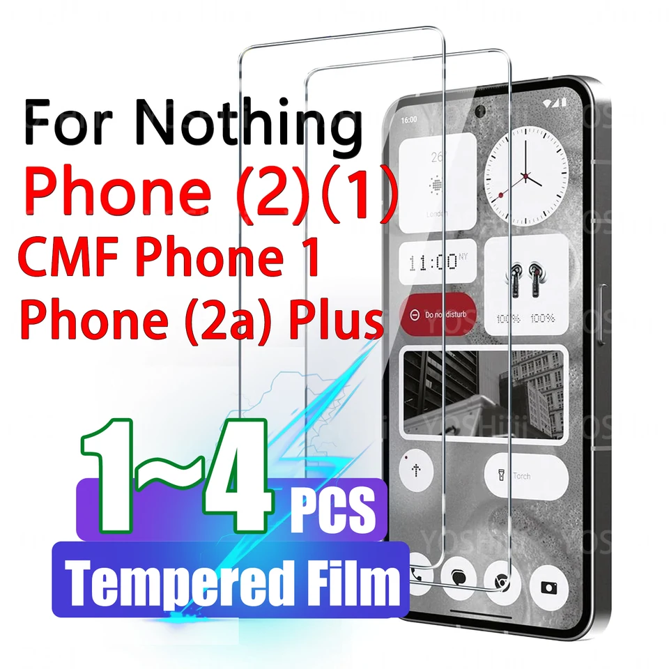 Temperovaný film pre Nič telefón (2) (1) (2a) (2a) plus 9H Glass HD Clear Anti-Scratch Chránič obrazovky pre nič