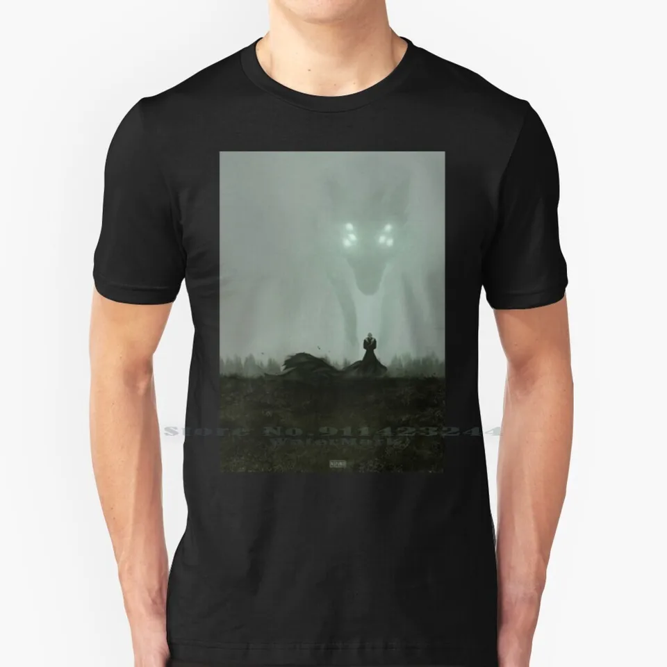 Ten, kto loví tričko Cotton 6xl Dragon Age Inkvizícia Da I Solas Fenharel Dread Wolf Elf Fantasy Monster Spirit