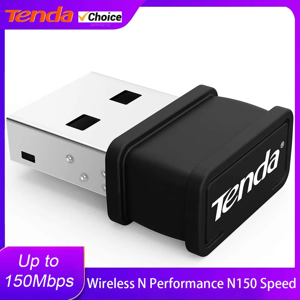 Tenda W311MI 150 MBS USB pre bezdrôtové 2,4G WiFi Adapter Adapter Settw Card pre pracovnú plochu pre prenosný počítač Rourter