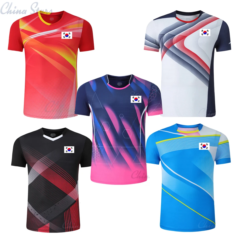 Tenisové športové tričká Men Ženy tenis Top Tee Girls Badminton Jerseys Detské stolové oblečenie fitness grym športové oblečenie