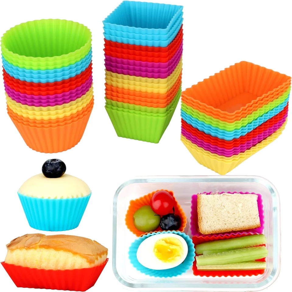 Tenká forma silikónového koláča farebné obláčiky muffin šálka želé pleseň s malými koláčovými plesňami šálka želé puding