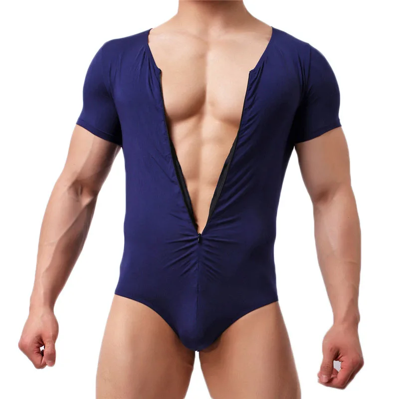 Tenký fitness pánsky jockstrap tela tela tela shaper s kulturistikou kombinézy Romper korzet pre muža modal boxer zložilo spodnú bielizeň