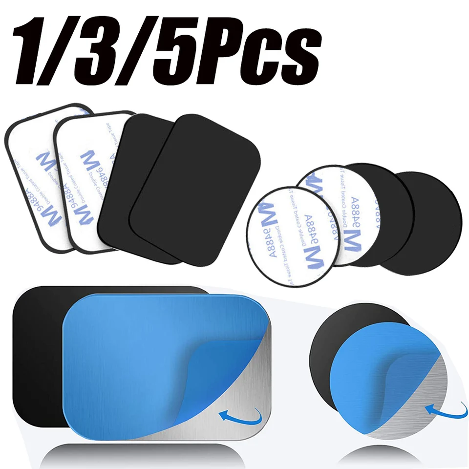 Tenký kovový tanier disk pre magnetický držiak na telefón auta Iron Sheet Disk Disk pre magnet tablet stol phone stojan na vozidlo držiak