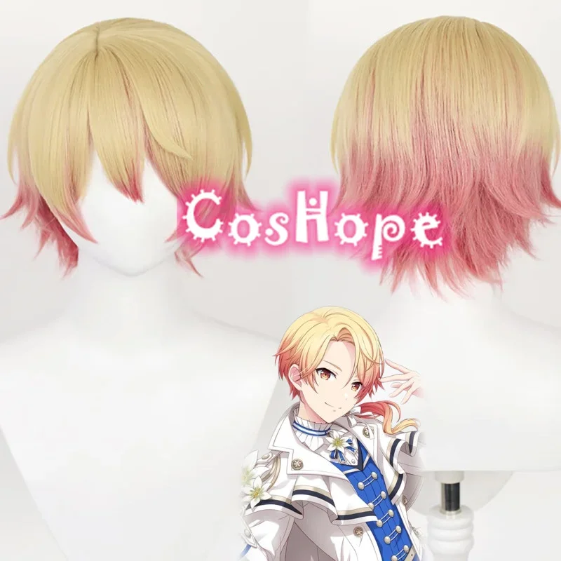 Tenma Tsukasa Cosplay parochňa ružová blondínka parochňa Cosplay anime cosplay parochne s tepelne odolným syntetickým parochňou