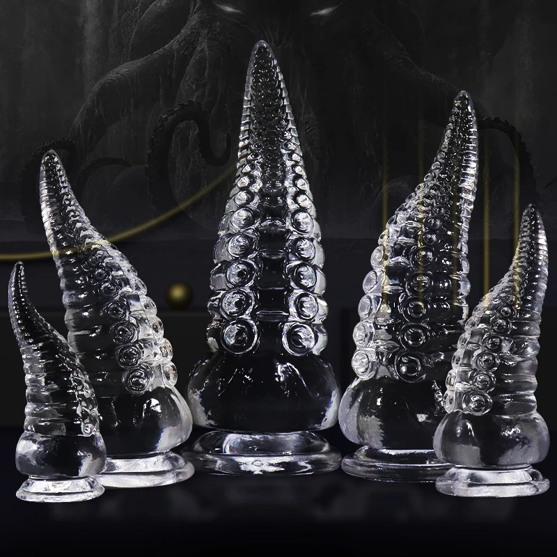 Tentacle dildo chobotnica zvieracie sexy hračky tpe/silikón/sklenený dildo análny plug progresívne vaginálne dilatácie monštrum penis big buttplug
