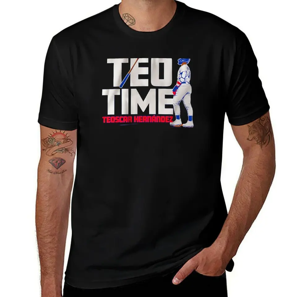 Teoscar Hernandez: TEO Time Tričko Tričko Grafické odpaliská prispôsobené dizajnérskym tričkom Men